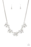 HEIRESS of Them All - White - Necklace - Empower Me Pink 2021 Exclusive! -Paparazzi Accessories