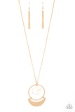 Moonlight Sailing - Gold - Necklace - Paparazzi Accessories