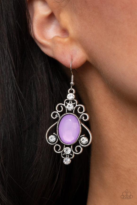 Tour de Fairytale - Purple - Earrings - Paparazzi Accessories