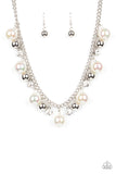 Galactic Gala - White - Iridescent - Pearl - Necklace - Paparazzi Accessories