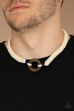 The MAINLAND Event - Blue - Wooden Bead - Urban - Necklace - Paparazzi Accessories