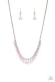 DEW a Double Take - Purple - Cat's Eye - Necklace - Paparazzi Accessories