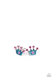 Starlet Shimmer - Crown - Post Earrings -  Set Of 10 - Paparazzi Accessories