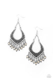 Sahara Fiesta - White - Stone - Earrings - Paparazzi Accessories