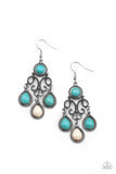 Canyon Chandelier - Multi Colored - Stone - Earrings - Paparazzi Accessories