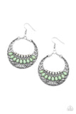 Crescent Couture - Green -  Earrings - Paparazzi Accessories