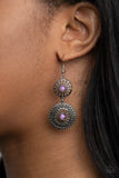 Keep It WHEEL - Purple - Flower - Earrings - Paparazzi Accessories