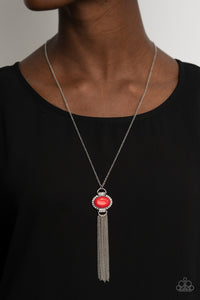 What GLOWS Up - Red - Necklace - Paparazzi Accessories