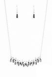Icy Intensity - Silver - Hematite - Necklace - Paparazzi Accessories