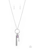 Unlock Your Sparkle - Purple - Key - Charm - Necklace - Paparazzi Accessories