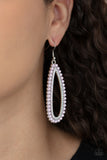 Glamorously Glowing - Pink - Pearl - Earrings - Paparazzi Accessories