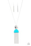 Color Me Neon - Blue - Acrylic - Necklace - Paparazzi Accessories