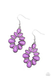 Burst Into TEARDROPS - Purple - Bead - Earrings - Paparazzi Accessories