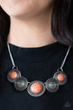 Canyon Cottage - Orange - Stone - Necklace - Paparazzi Accessories