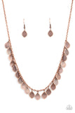 Dainty DISCovery - Copper - Necklace - Paparazzi Accessories