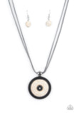 EPICENTER of Attention - White - Stone - Necklace - Paparazzi Accessories