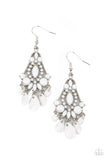 STAYCATION Home - White - Bead - Earrings - Paparazzi Accessories