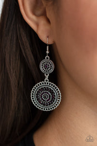 Bohemian Bedazzle - Purple - Earrings - Paparazzi Accessories