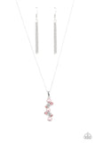 Classically Clustered - Pink - Rhinestone - Necklace - Paparazzi Accessories