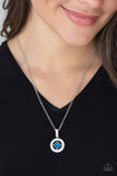 Springtime Twinkle - Blue - Necklace - Paparazzi Accessories