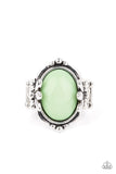 Springtime Splendor - Green - Bead - Ring - Paparazzi Accessories