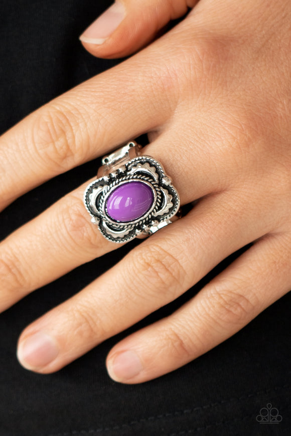 Vivaciously Vibrant - Purple - Ring - Paparazzi Accessories