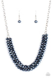 May The FIERCE Be With You - Blue - Metallic - Necklace - Paparazzi Accessories