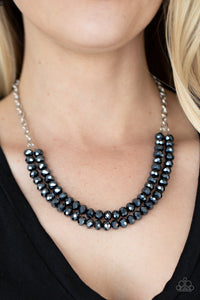 May The FIERCE Be With You - Blue - Metallic - Necklace - Paparazzi Accessories