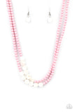 Extended STAYCATION - Pink - Necklace - Paparazzi Accessories