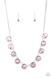 Mystical Majesty - Pink - Rhinestone - Necklace - Paparazzi Accessories