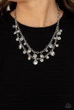Ethereally Ensconced - White - Iridescent - Necklace - Paparazzi Accessories