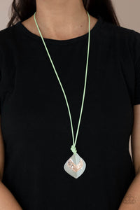Face The ARTIFACTS - Green - Necklace - Paparazzi Accessories