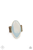 Opal Odyssey - Brass - Ring - Fashion Fix Exclusive May 2021 - Paparazzi Accessories