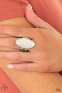 Opal Odyssey - Brass - Ring - Fashion Fix Exclusive May 2021 - Paparazzi Accessories