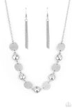Refined Reflections - White - Necklace - Paparazzi Accessories