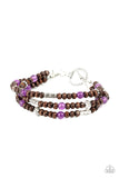 Woodsy Walkabout - Purple - Toggle Bracelet - Paparazzi Accessories