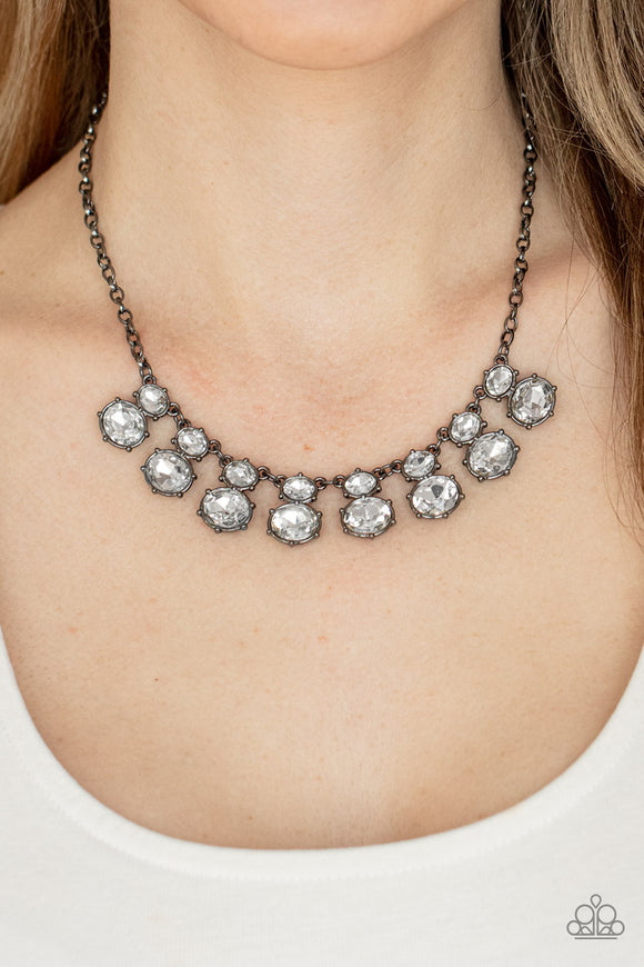 Paparazzi Star Quality Sparkle Gunmetal Rhinestone Necklace - December – A  Finishing Touch Jewelry