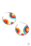 Rainbow Horizons - Multi Colored - Earrings - Life of the Party July 2021 - Paparazzi Accessories