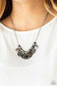 To Coin A Phrase - Black - Necklace - Paparazzi Accessories