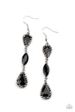 Test of TIMELESS - Black - Earrings - Paparazzi Accessories