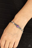 Stone Scrolls - Purple - Stone - Bangle Bracelet - Paparazzi Accessories
