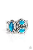 The Charisma Collector - Blue - Opalescent - Ring - Paparazzi Accessories