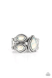 The Charisma Collector - White - Opalescent - Ring - Paparazzi Accessories