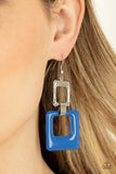 Twice As Nice - Blue - Earrings - Paparazzi Accessories