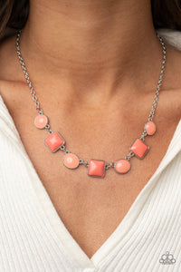 Trend Worthy - Orange - Coral - Necklace - Paparazzi Accessories