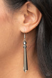 Sparkle Stream - Silver - Earrings - Paparazzi Accessories