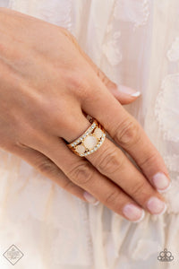 Majestically Mythic - Gold - Ring - Fashion Fix Exclusive June 2021 - Paparazzi Accessories