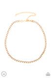 Starlight Radiance - Gold - Choker - Necklace - Paparazzi Accessories