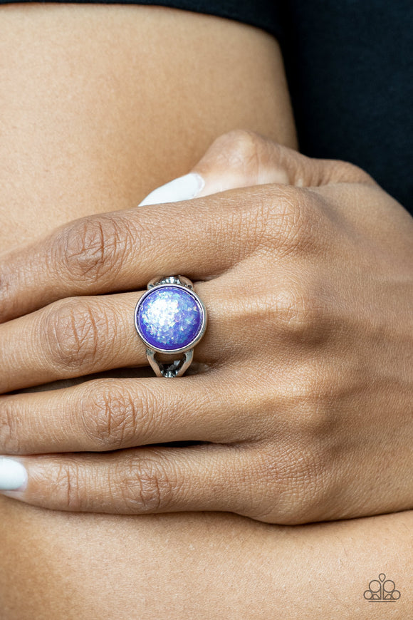 Glitter Grove - Purple - Iridescent - Ring - Paparazzi Accessories