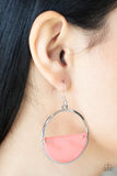 Seashore Vibes - Orange - Acrylic - Earrings - Paparazzi Accessories